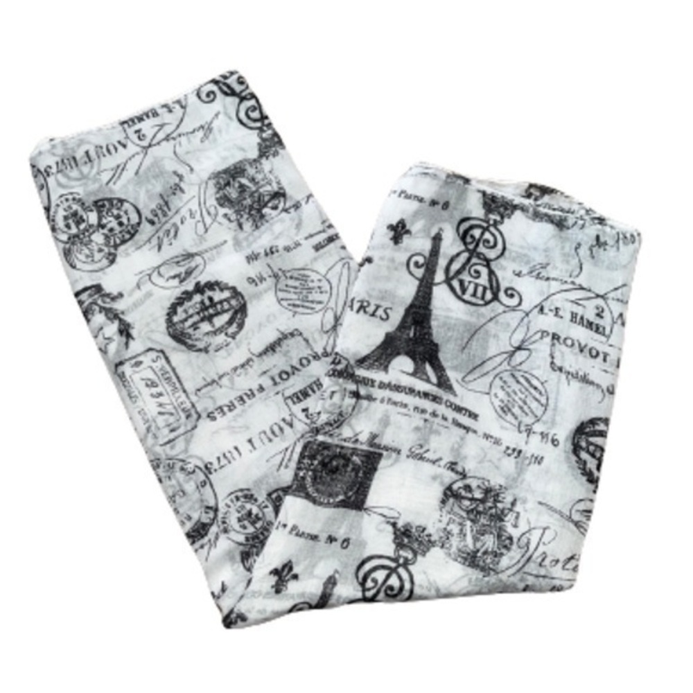Paris theme infinity scarf